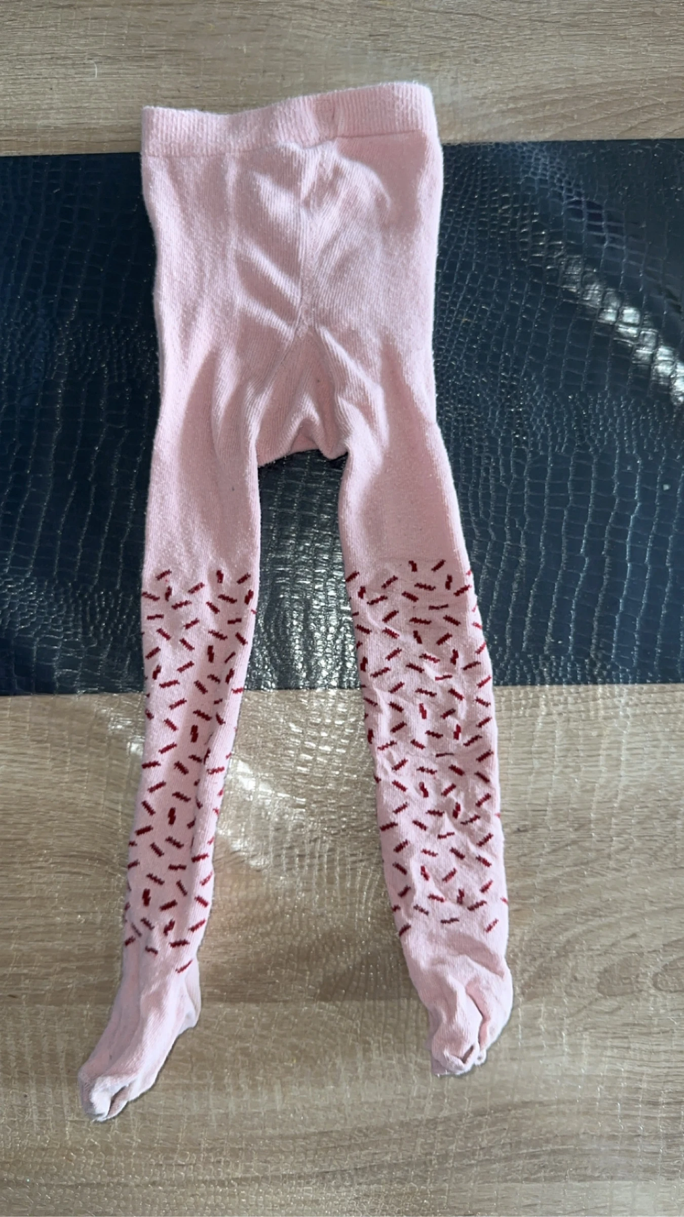 Collant pour petite fille rose 